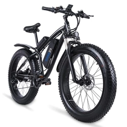 SONGZO Elektrische Mountainbike SONGZO Elektrofahrrad 26 Zoll Fat Tire Elektrofahrrad mit 48V 17AH Lithiumbatterie （Black）