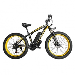 Tanamy Elektrische Mountainbike Tanamy 26-Zoll-Elektro-Mountainbike, Fat Tire 500W / 1000W Beach Cruiser All-Terrain-Snowbike 21-Fach Sportfahrräder mit 48V 13AH herausnehmbarer Lithium-Ionen-Batterie für Erwachsene, 500W