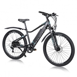 TAOCI Elektrische Mountainbike TAOCI 27, 5 Zoll E-Bike Elektrofahrrad für Herren Damen, 250W Trekking Pedelec Citybike, mit Abnehmbarer 36V 12.5Ah Akku Shimano 7-Gang E-Mountainbike