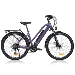 TAOCI Elektrische Mountainbike TAOCI 27, 5 Zoll E-Bike Elektrofahrrad für Herren, Trekking Pedelec Citybike, mit Abnehmbarer 36V 12.5Ah Akku Shimano 7-Gang E-Mountainbike (EU Warehouse)