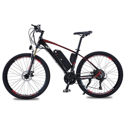 TERLEIA Elektrofahrrad 27-Gang E-Bike Mit Variabler Geschwindigkeit Doppelscheibenbremsen 27,5" Elektro-Mountainbike Für Erwachsene Abnehmbare Lithiumbatterie 500W-Motor,Schwarz,48V 13Ah