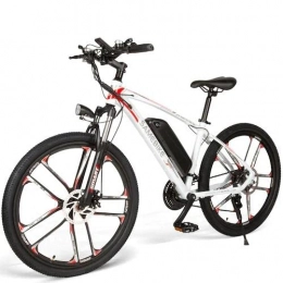 theebikemotor Elektrische Mountainbike Theebikemotor 26” Rad 48V350W 8A Akku Elektrisches Fahrrad Electric Bike Elektrofahrräde E-Bike MTB 30KM / H Shimano 21 Gange-Weiß