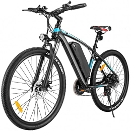 Winice Elektrische Mountainbike WINICE 27, 5 Zoll Elektrofahrräder Herren Damen, 250W Motor Mountainbike, 36V / 10, 4AH Lithium-Ionen-Akku E-Bike, 25KM / H Elektrofahrrad Pedelec, 21-Gang Elektro Fahrrad (27.5 Zoll Blau)