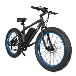 ZHAOSHOP Fahrräder ZHAOSHOP 26'' Fettreifen Elektrofahrrad Mountainbike ebike, Alloy Frame Fat Bike Beach ebike 500W, 36V 12.5Ah Lithium-Batterie, Batterie Reine Elektrische Reichweite 55 km, Blue