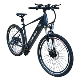 ZIMONDA Elektrische Mountainbike ZIMONDA E-Bike Herrn Damen 250W BAFANG Motor 27.5 Zoll Elektrofahrräder Große Reichweite 468Wh Akku mit Armaturenbrett Shimano 7 Gänge 25km / h bis zu 100 KM Mountain / City E Bike