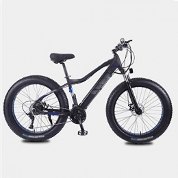 FZYE Elektrische Mountainbike Zoll Elektrofahrräder Bicycle, Smart Meter Display 36V 10A Versteckte Lithiumbatterie Bike 4.0 Fetter Fetter Reifen Radsport, Schwarz