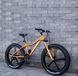 AISHFP Fat Tire Mountainbike 26inch Adult Fat Tire Mountain Bike, Doppelscheibenbremse Cruiser Fahrrad, Strand Schnee All Terrain Offroad Bikes, A, 27 Speed