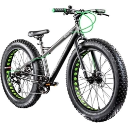 Galano Fat Tire Mountainbike Galano 26 Zoll Fatbike Fatman Mountainbike MTB Hardtail 4.0 fette Reifen Fahrrad (Grau)