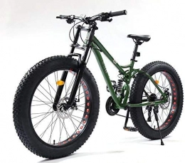 HCMNME Fat Tire Mountainbike HCMNME Hochwertiges langlebiges Fahrrad 26-Zoll-Mountainbikes, Fat Tire MBT-Fahrrad-Soft-Schwanz, Fully Mountainbike, High-Carbon Stahlrahmen, Doppelscheibenbremse Aluminiumrahmen mit Scheibenbremsen
