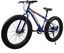 HCMNME Fat Tire Mountainbike Hochwertiges langlebiges Fahrrad Fat Tire Mountain Bike for Groe Mnner und Frauen, 17-Zoll-High-Carbon Stahlrahmen, 7-Geschwindigkeit, 26-Zoll-Rder und 4, 0-Zoll-Breitreifen Aluminiumrahmen mit Sche