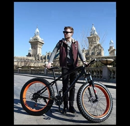 JCX Fahrräder JCX Fahrrad 26 Zoll 27 Speed-Scheibenbremse Fat Bike 26 Zoll 26x4.0 Fat Tire Bike Schnee Oil Federgabel Plus-Fat Tire Sport und Unterhaltung, billig und Qualitt (Color : Black)