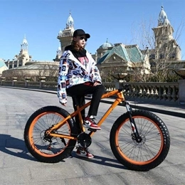 JCX Fahrräder JCX Fahrrad 26 Zoll 27 Speed-Scheibenbremse Fat Bike 26 Zoll 26x4.0 Fat Tire Bike Schnee Oil Federgabel Plus-Fat Tire Sport und Unterhaltung, billig und Qualitt (Color : Orange)