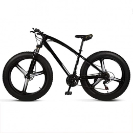 Mapeieet Fat Tire Mountainbike Mapeieet 26 Zoll Fatbike Mountainbike 4.0 fette Reifen Fahrrad - Doppelscheibenbremsanlage - Geeignete Höhe 150-185CM, Schwarz