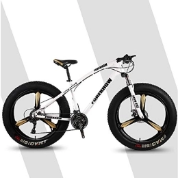 ZYZYZY Fat Tire Mountainbike Mountainbike Super Breiter Reifen Leicht Hoch-kohlenstoffstahl Citybike Variable Geschwindigkeit Scheibenbremse All Terrain 3 Cutter Rad MTB A-27 Geschwindigkeit 26 Zoll