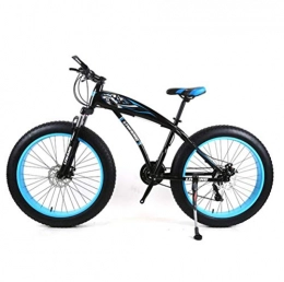 Tbagem-Yjr Fat Tire Mountainbike Tbagem-Yjr Mountainbike-Geländefahrradfahren, 24-Zoll-Fahrradsport Mit Variabler Geschwindigkeit Und Stoßdämpfung (Color : Black Blue, Size : 27 Speed)