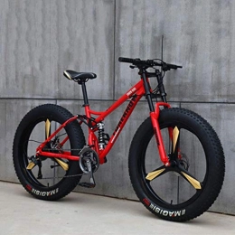 WND Fahrräder WND Fat Bicycle 26 Zoll   Speed ​​Mountainbike für Erwachsene, Rot, 27 Speed
