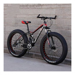 YXIAOL Fahrräder YXIAOL Adult Mountainbikes, Fat Tire Doppelscheibenbremse Hardtail Mountainbike, Big Wheels Fahrrad, High Carbon Carbon Frame 27 Speed, C-26 inch