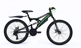 T&Y Trade Mountainbike 20 Zoll Kinder Jungen Mädchen Jungenfahrrad Fahrrad Kinderfahrrad Mountainbike MTB Rad Bike Vollfederung Fully 6 Shimano Gang Scheibenbremse Mechanisch Oberon Schwarz Grün