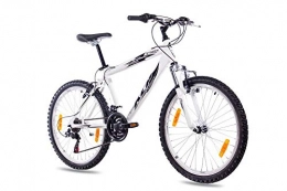 Unbekannt Mountainbike 24" Zoll MOUNTAINBIKE JUGENDRAD UNISEX KCP STREET ALU mit 18 Gang SHIMANO weiss