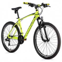 Leaderfox Mountainbike 26 Zoll Alu Leader Fox MXC Gent Fahrrad Bike MTB Shimano 21 Gang Neon Gelb Rh 36cm