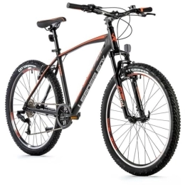 Leaderfox Fahrräder 26 Zoll Alu Mountainbike Leader Fox MXC Gent 8 Gang MTB Schwarz Orange Rh41cm