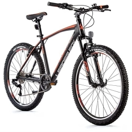 Leaderfox Fahrräder 26 Zoll Alu MTB Leader Fox MXC Gent 8 Gang S-Ride Schwarz Orange Rh46 cm