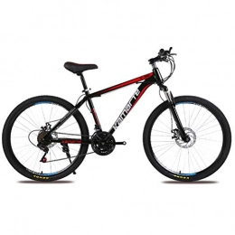 DOS Mountainbike 26 Zoll Mountainbike 21 Gang Carbon Stahlrahmen Speichenrder Dual Suspension Mountainbike, Black