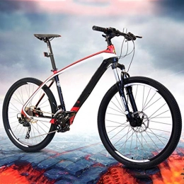 FDSAG Fahrräder 26 Zoll Mountainbike Kohlefaser Rahmen Fahrrad Doppelscheibenbremsen Fahrrad Speichenrad Offroad-Fahrrad, Erwachsene Männer Im Freien Reiten, 30 Geschwindigkeit