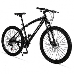 RSJK Fahrräder Adult Mountain Bike Unisex Vordere und hintere Doppelscheibenbremse 26-Zoll-Aluminiumlegierungsrad 21 Schaltsystem Stoßdämpfer Vorderradgabel 7 Farbe 20 Stil optional@Speichenrad - schwarz_30 Geschw