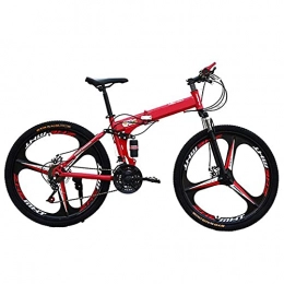 DGHJK Mountainbike Adult Rennrad 26 Zoll Reifen Geschwindigkeit, klappbares Mountainbike Vollfederung Männer, MTB Bike Double Disc Brake Boys