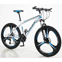 ALUNVA Mountainbike ALUNVA 26inch Fahrrad, Mountainbike, Fahrrad Mit Variabler Geschwindigkeit, Stoßdämpfung EIN Rad Tragbares Fahrrad, Riding Bicycle, Kreuz-Country Bike-Weiß und blau 30 Geschwindigkeit