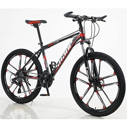 ALUNVA Mountainbike ALUNVA 26inch Mountainbike, Kreuz-Country Bike, Fahrrad Mit Variabler Geschwindigkeit, Stoßdämpfung EIN Rad Tragbares Fahrrad, Riding Bicycle-Schwarz und rot 30 Geschwindigkeit