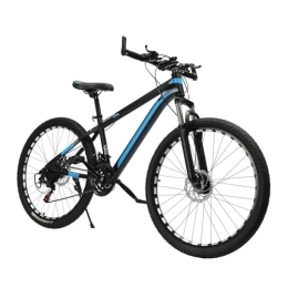 AOAPUMM 26-Zoll-Mountainbike 21-Gang-Scheibenbremse Neutrales Mountainbike City-Rad mit Positionsschwungrad (Blau)