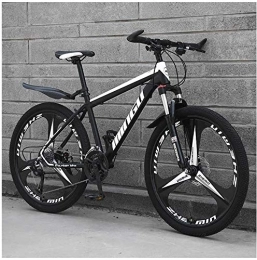 Aoyo Mountainbike Aoyo 26 Zoll Herren Mountainbike High Carbon Stahl Hardtail Mountainbike mit Frontaufhängung Verstellbarer Sitz, 21 Gänge., Black 3 Spoke