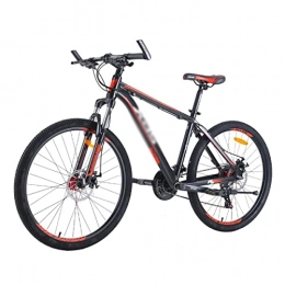 BaiHogi Mountainbike BaiHogi Profi-Rennrad, 26 Zoll Mountainbike Aluminium Rahmen 24 Speed ​​mit mechanischer Scheibenbremse Städtischer Stadt Fahrrad for Männer Frau Erwachsene und Jugendliche / BlackRed