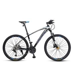 Bananaww Fahrräder Bananaww Hardtail Aluminium Mountainbike 30 Gang Schaltung, Scheibenbremse 27.5 Zoll Reifen, 18 Rahmen Alu MTB, Mountain-Trail-Bike mit und fahrradständer, Vollfederung, Black Blue