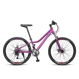 Bananaww Mountainbike Bananaww Mountainbike in 26 Zoll, MTB Hardtail Fahrrad Mountain Bike für Mädchen Jugendfahrrad, 24 / 27 Gang Schaltung, Scheibenbremse Federgabel, ab 140-170CM - Pink / Lila