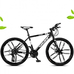 BXL Mountainbike Bike 26 Zoll Folding Fat Tire Schnee-Fahrrad Mountainbikes, 21 / 24 / 27 / 30 Spee, Doppelscheibenbremse Fahrrad, Schwarz, 21 Spee