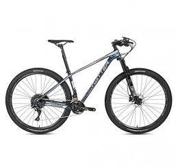 BIKERISK Mountainbike BIKERISK Carbonfaser-18K Mountainbike 27.5 / 29-Zoll-Fahrrad mit Doppelscheibenbremse, 22 / 33 Geschwindigkeiten Umwerfer, 15 / 17 / 19 Zoll Rahmen Adjustable Seat, Silber, 22speed, 27.5×15