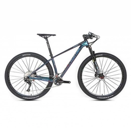 BIKERISK Mountainbike BIKERISK Mountainbike-27.5 / 29' 'Carbonfaser-Fahrrad mit Doppelscheibenbremse, 22 / 33 Geschwindigkeiten Umwerfer, entworfen Kühler, justierbarer Sitz, Schwarz, 33speed, 27.5×17