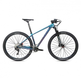 BIKERISK Mountainbike BIKERISK Mountainbike, mit 15 / 17 / 19-Zoll / hochfesten Kohlefaser-Rahmen, 22 / 33-Gang-Schaltung, mechanische Scheibenbremsen und 27.5 / 29-Zoll-Räder blau, 33speed, 27.5×15