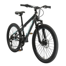 BIKESTAR Fahrräder BIKESTAR Kinder Fahrrad Mountainbike 21 Gang Shimano, Scheibenbremse ab 8 Jahre | 24 Zoll Kinderrad MTB | Schwarz