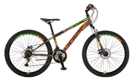 breluxx Mountainbike breluxx® 26 Zoll Mountainbike FS Sonic Sport D2, Scheibenbremsen - grau orange, 18 Gang Shimano