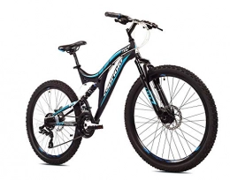 breluxx Fahrräder breluxx 26 Zoll Mountainbike Vollfederung GTX260 Sport 2D, Scheibenbremsen, schwarz / blau, 21 Gang Shimano, Modell 2020, Made in EU