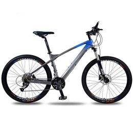 BXU-BG Mountainbike BXU-BG Outdoor-Sport-Hardtail Mountainbike, Carbonfaser-Fahrrad 26-Zoll-30-Gang-Schalt Hardtail doppelte Ölscheibe Scheibenbremse for Erwachsene Offroad Außenreitausflug (Color : Blue)