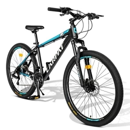 CARPAT SPORT Mountainbike Carpat Sport 26 Zoll Aluminium Mountainbike Shimano 21 Gang-Schaltung, hydraulische-Scheibenbremse, geeignet für Erwachsene, Alu MTB- Schwarz Blau