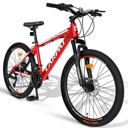 CARPAT SPORT Mountainbike Carpat Sport 27.5 Zoll Aluminium Mountainbike Shimano 21 Gang-Schaltung, Doppelscheibenbremsen, geeignet für Erwachsene, Alu MTB- Rot