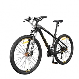 CDDSML 27-Gang-Mountainbike mit Variabler Geschwindigkeit 27,5 Zoll Leichtes Rennrad für Erwachsene Herren Outdoor-Sportrennen Ride-Black Golden_27,5 Zoll (162-195 cm) _27 Geschwindigkeit