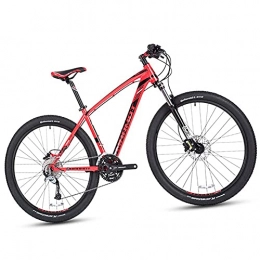 CDPC Mountainbike CDPC 27.5 Zoll Fahrr?der Mountainbike für Herren Damen, 27 Gang-Schaltung Hardtail MTB mit Gabelfederung, Hydraulische Scheibenbremse & Rahmen aus Aluminiumlegierung, Rot, 19 Inch