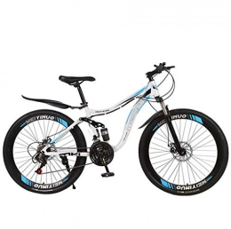 CHERRIESU Mountainbike CHERRIESU Mountainbike 27 Geschwindigkeiten Anti-Rutsch Bike 26 Zoll Reifen Sand Fahrrad Doppelscheibe Bremse Federung Gabel Suspension Fahrrad Für Jungen Mädchen Männer und Frauen, B